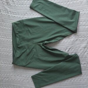Z by Zella Nordstrom High Rise Green Hiking Yoga Workout Leggings Size Large EUC